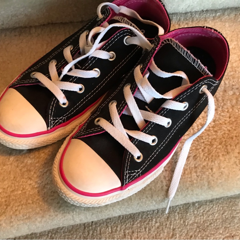 Converse All Star Low Top Black Sneakers Juniors 3